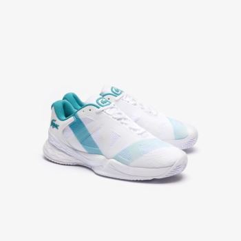 Lacoste LC Scale L20 Textile and Synthetic Sneakers - Tenisky Pánské Bílé / Tyrkysové | CZ-mOI6Yd